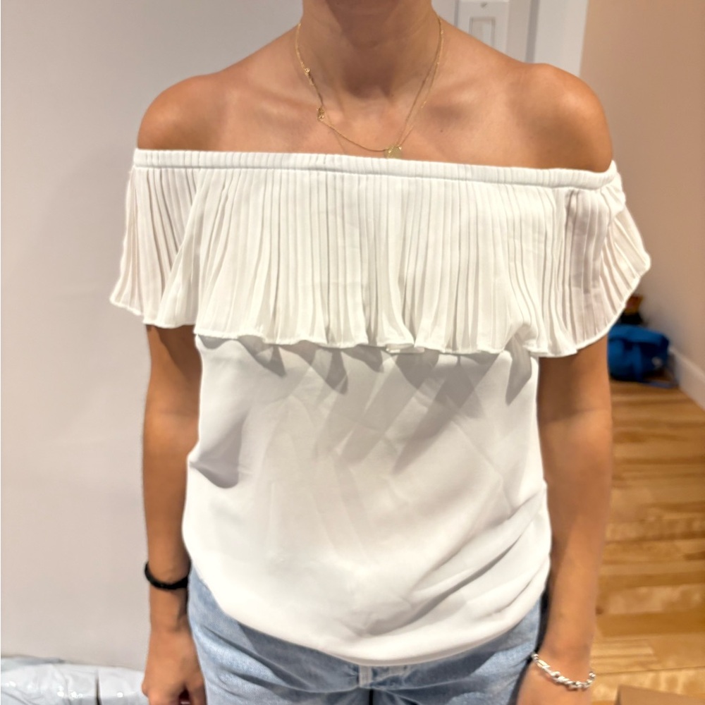 Elegant Off-Shoulder White Top